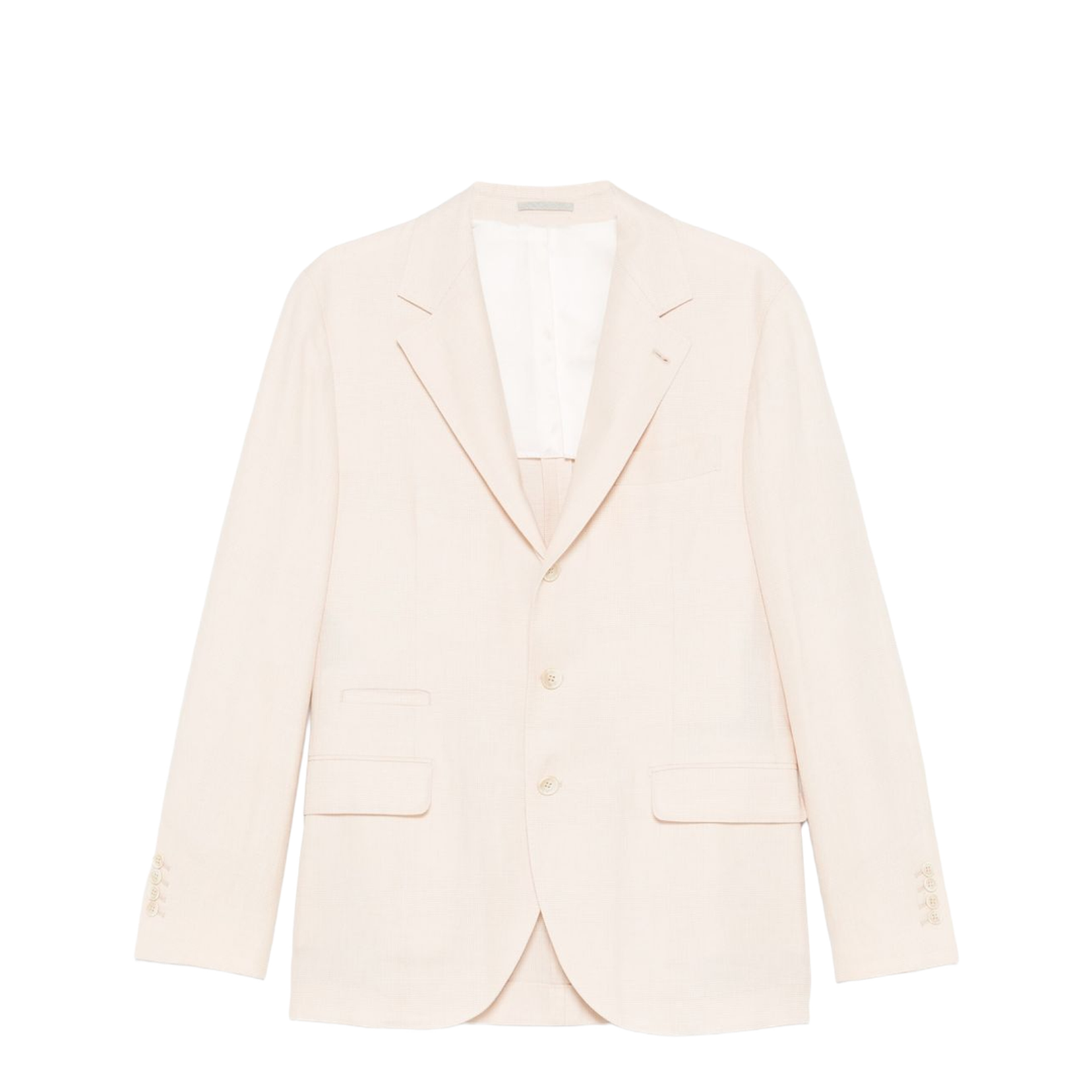Wool Blend Single-Breasted Jacket