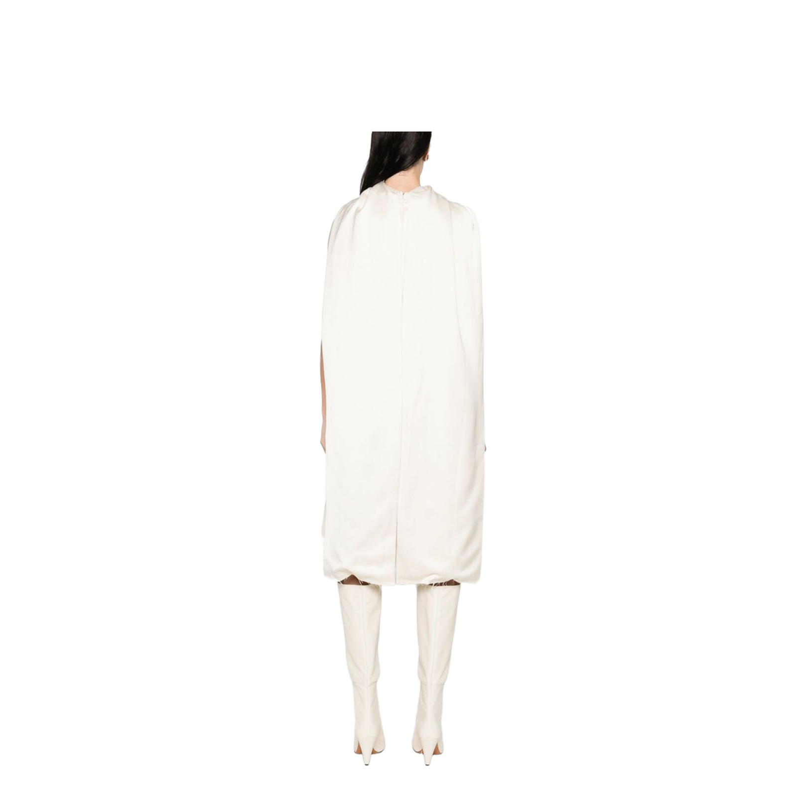 Cocoon Scarf Dress Black