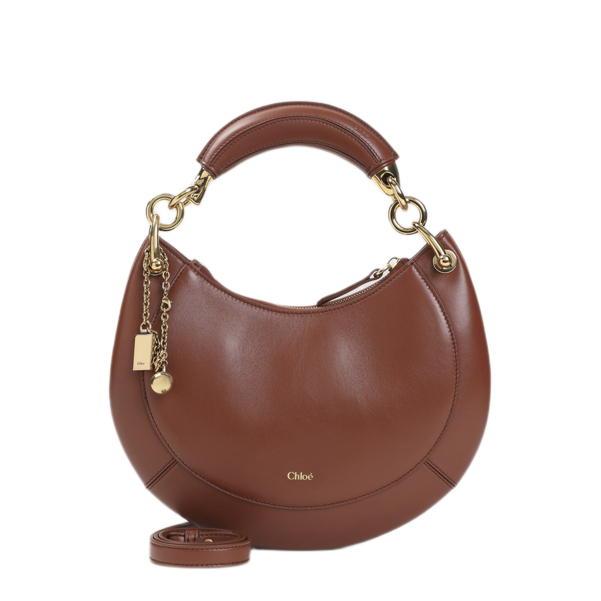 Banana Small Nappa Lambskin Handbag - Blushy Brown