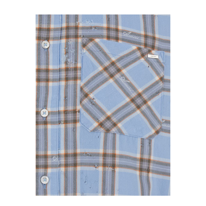 Checkered Print Cotton Shirt