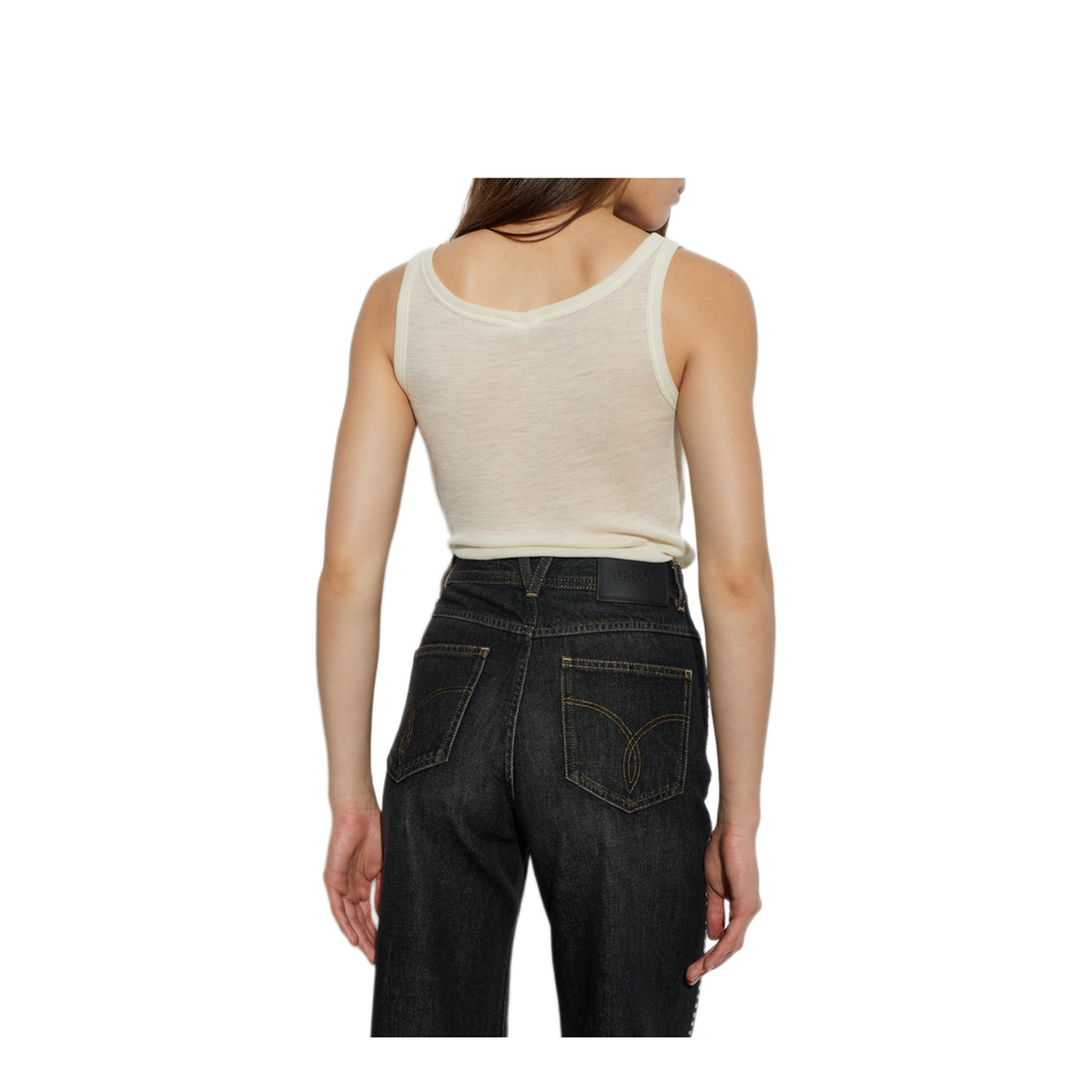 MAYFEYR - Versace - Top With Sequined Writing - 10259751A186941W150