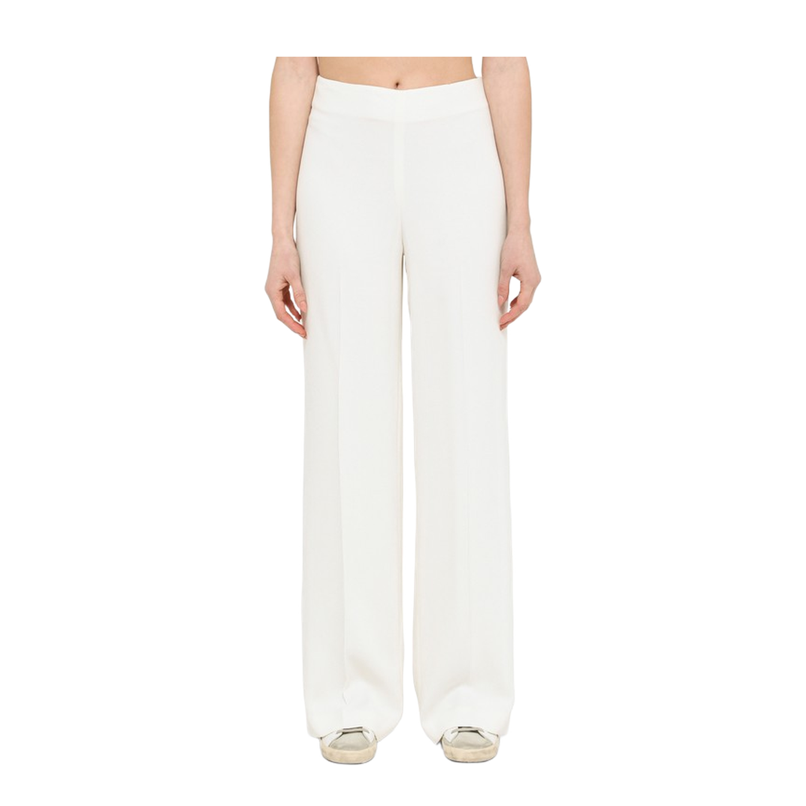 Cream-Coloured Wide Trousers