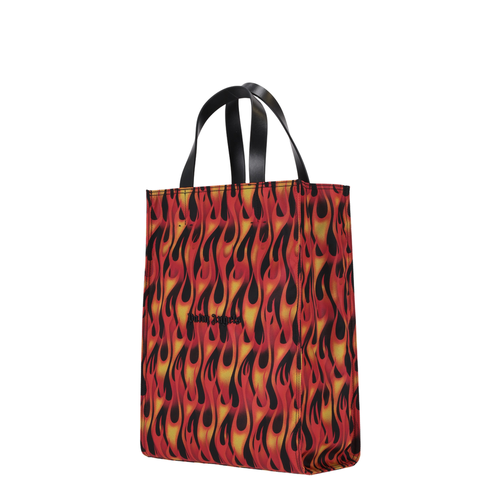 Classic Logo Flames Tote Bag Red-Yellow