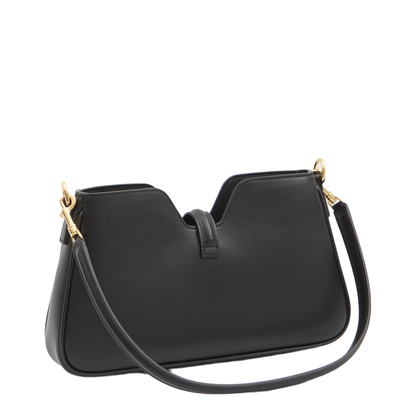 Shoulder Camille 16 Soft in Smooth Calfskin - Black