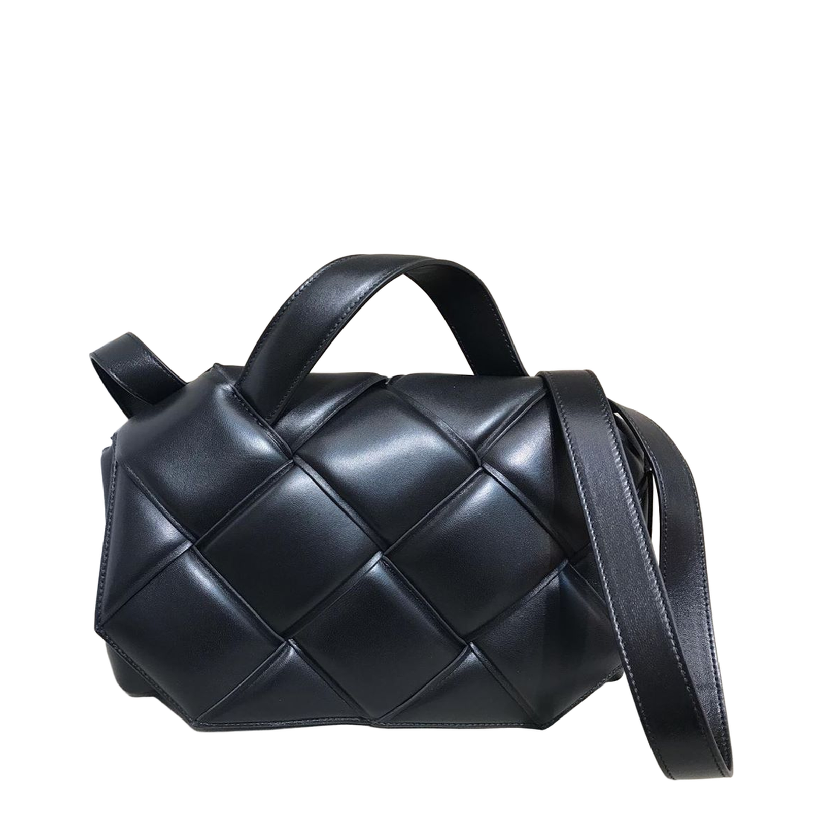 Woven Leather Shoulder Bag