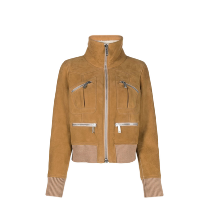 MAYFEYR - Dsquared2 - Ribbed-Detail Zipped-Up Bomber Jacket - S75AM0927SY1600132