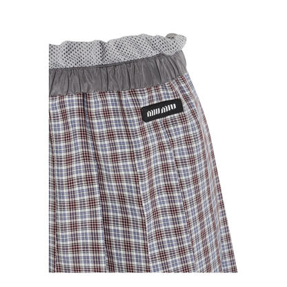 MAYFEYR - Miu Miu - Check Skirt - MG2467SOOO17LXF0OBD