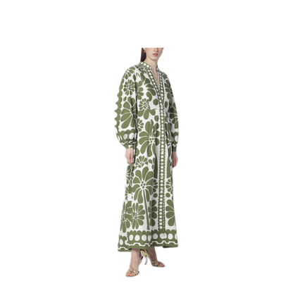 MAYFEYR - Farm Rio - Palermo Dress With Green Print - 344605CO26083