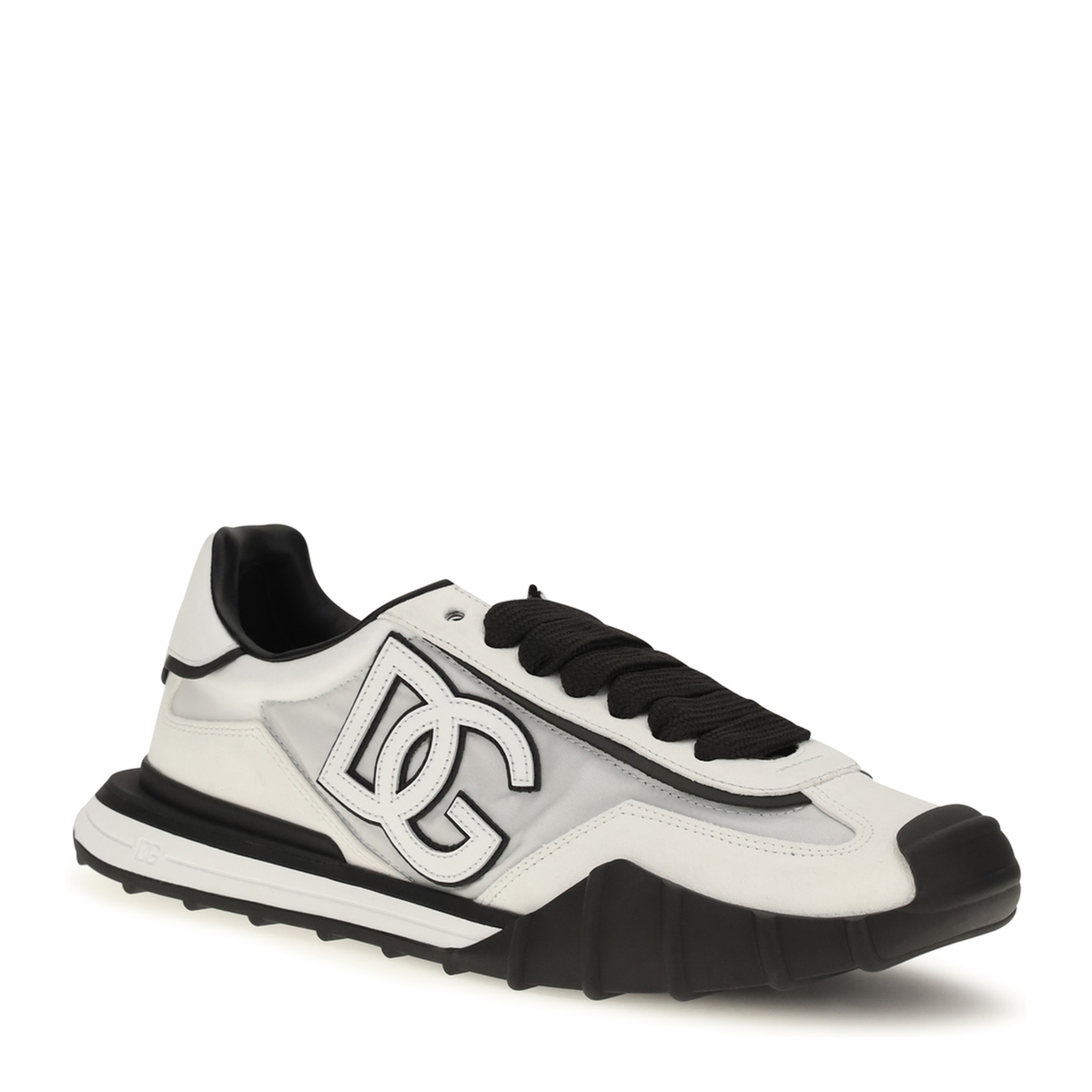 Dg Logo Leather Sneakers