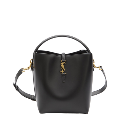 LE 37 Shiny Leather Shoulder Bag - Black