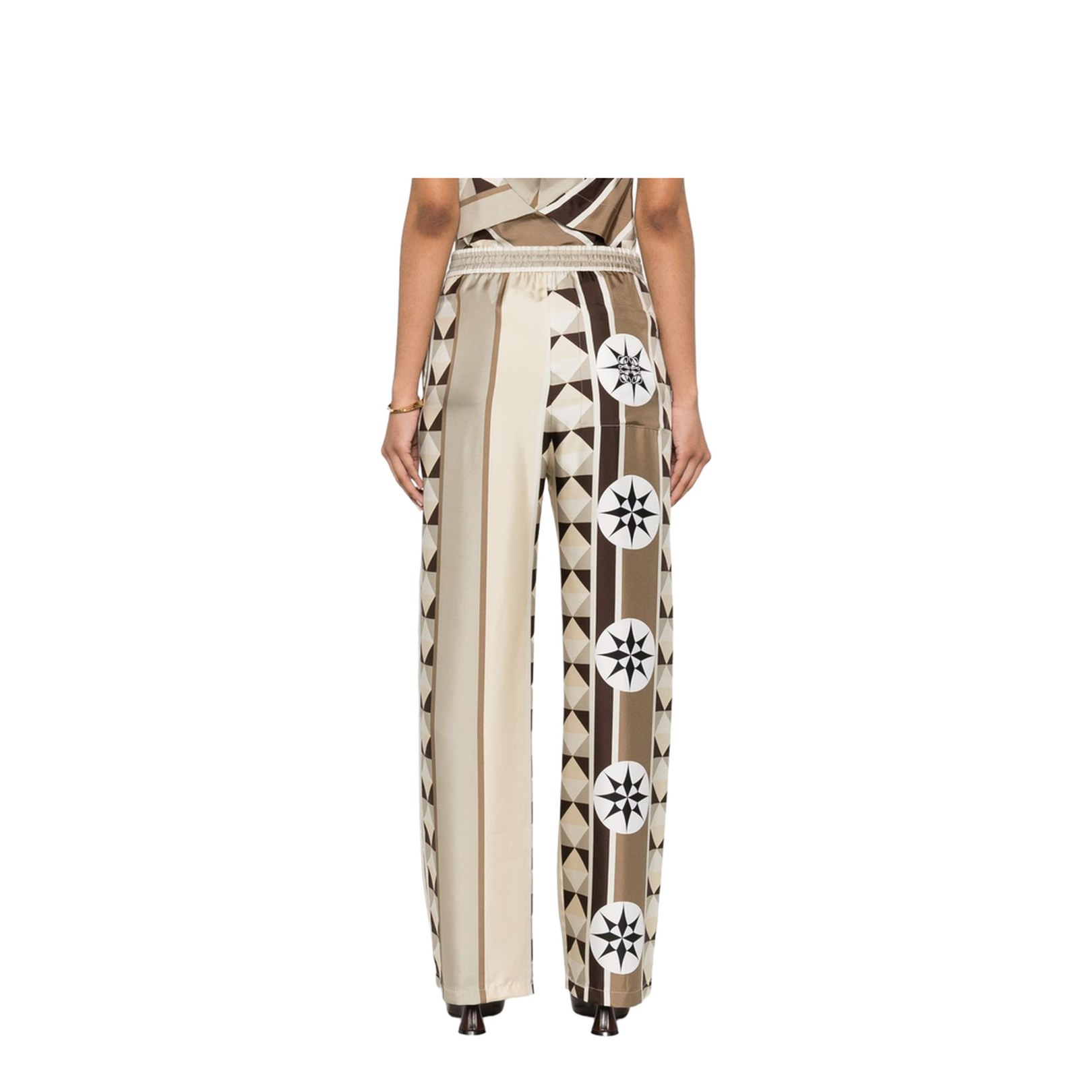 Printed Silk Pajama Trousers