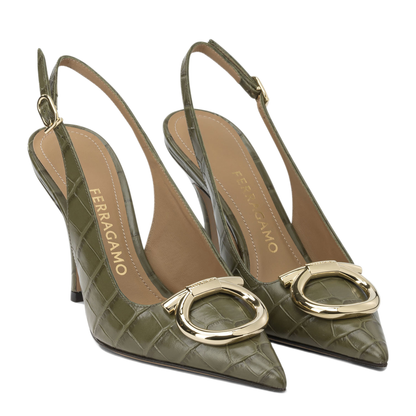 MAYFEYR - Ferragamo - Croc 65Mm Slingback - 0794993