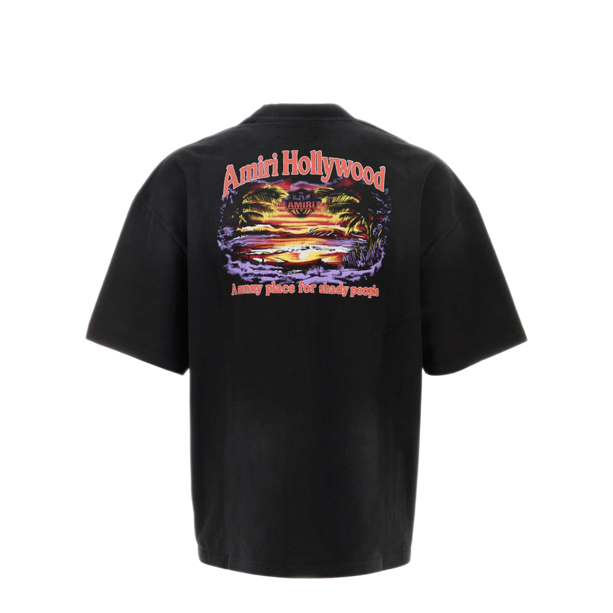 MAYFEYR - Amiri - Black Cotton Oversize T Shirt - AM326JR004BLACK