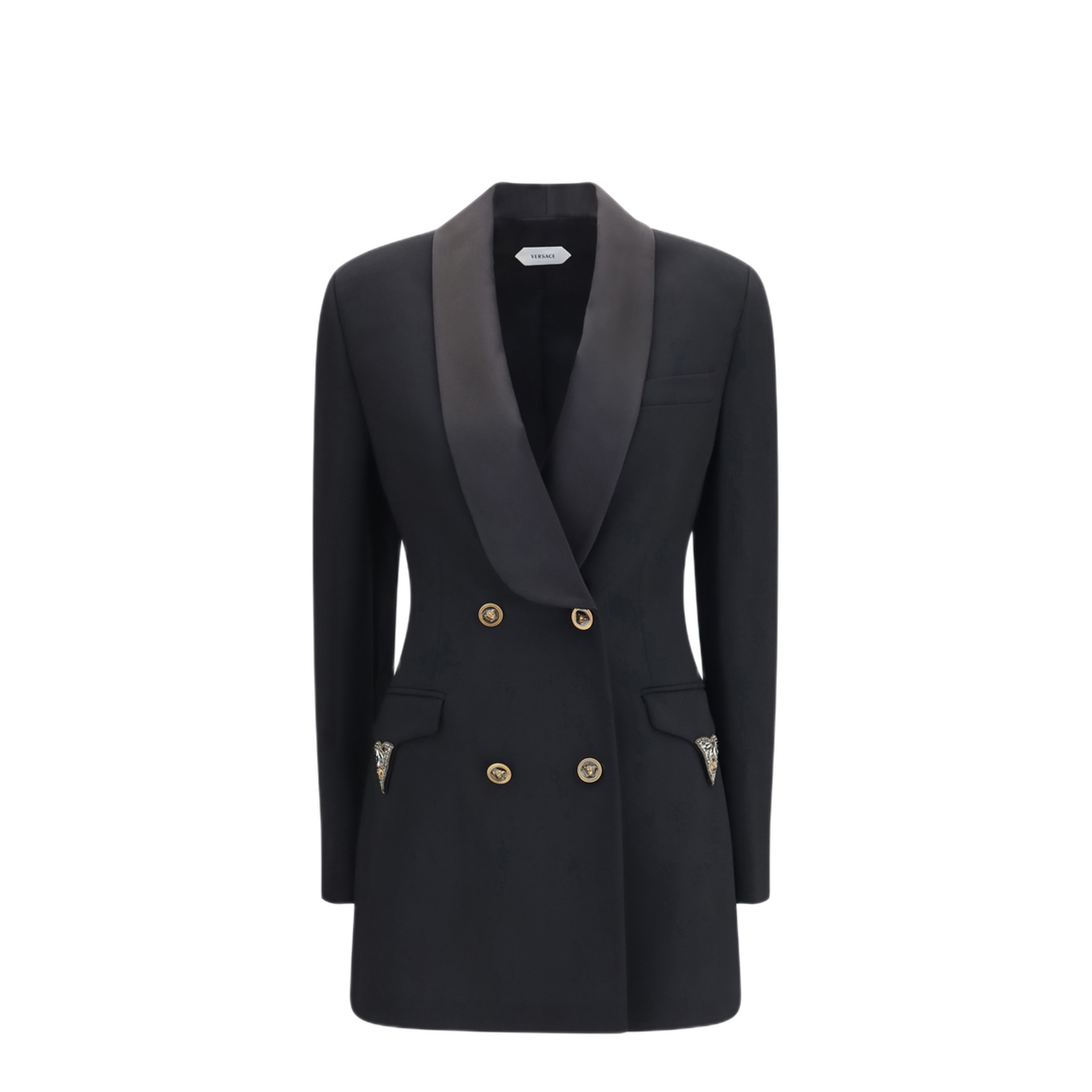 MAYFEYR - Versace - Wool Double Breasted Blazer - 10265681A183051B000