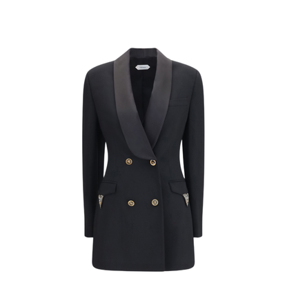 MAYFEYR - Versace - Wool Double Breasted Blazer - 10265681A183051B000