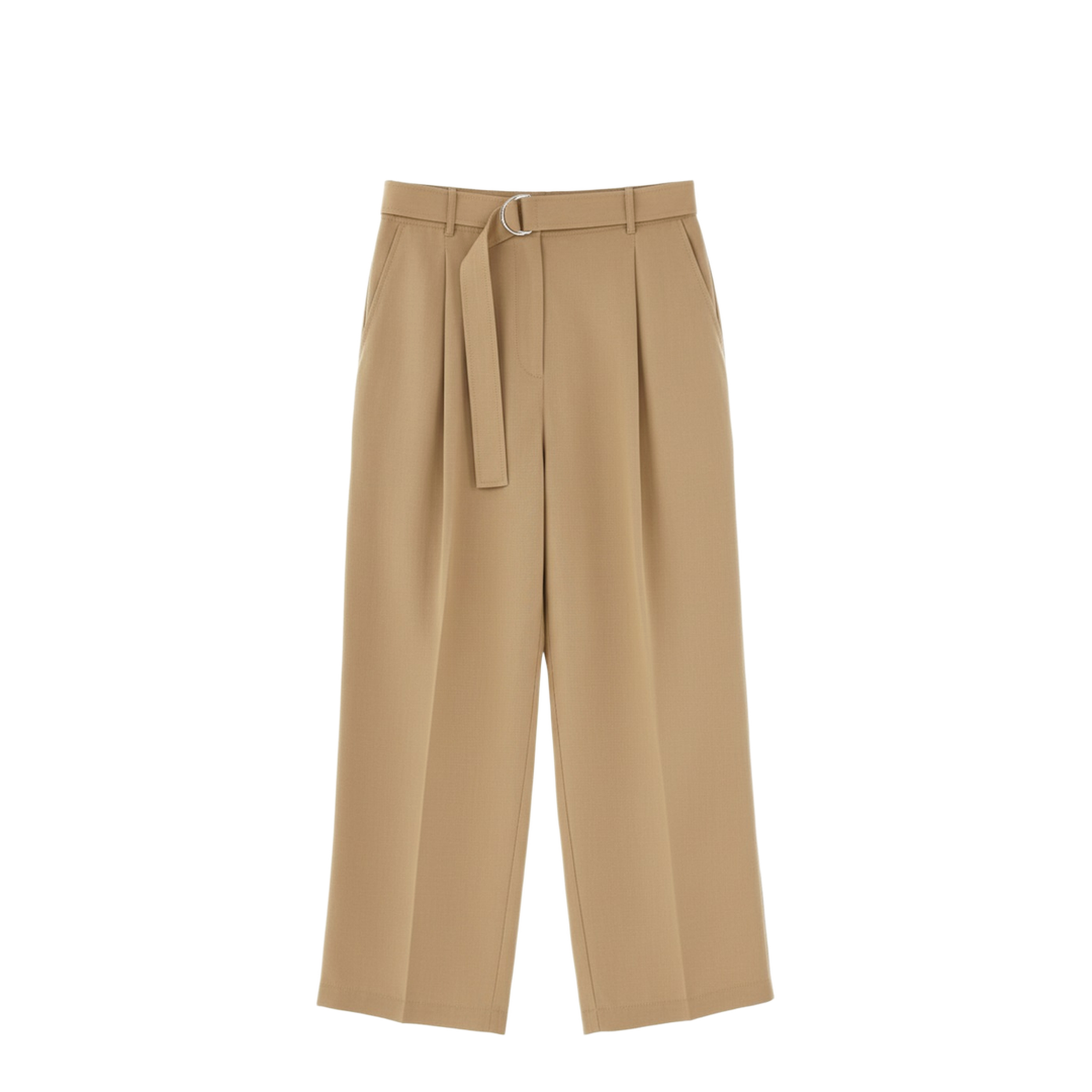 Belted Pleated Trousers