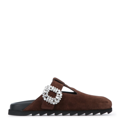 MAYFEYR - Roger Vivier - Slidy Viv Closed T Strap Mule - RVW62542100HG0S611