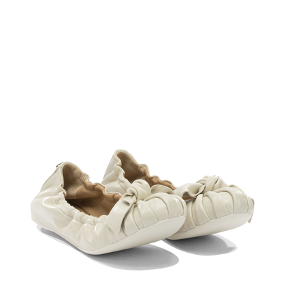 MAYFEYR - Ferragamo - Leather Ballet Flats With Bow - 0791175