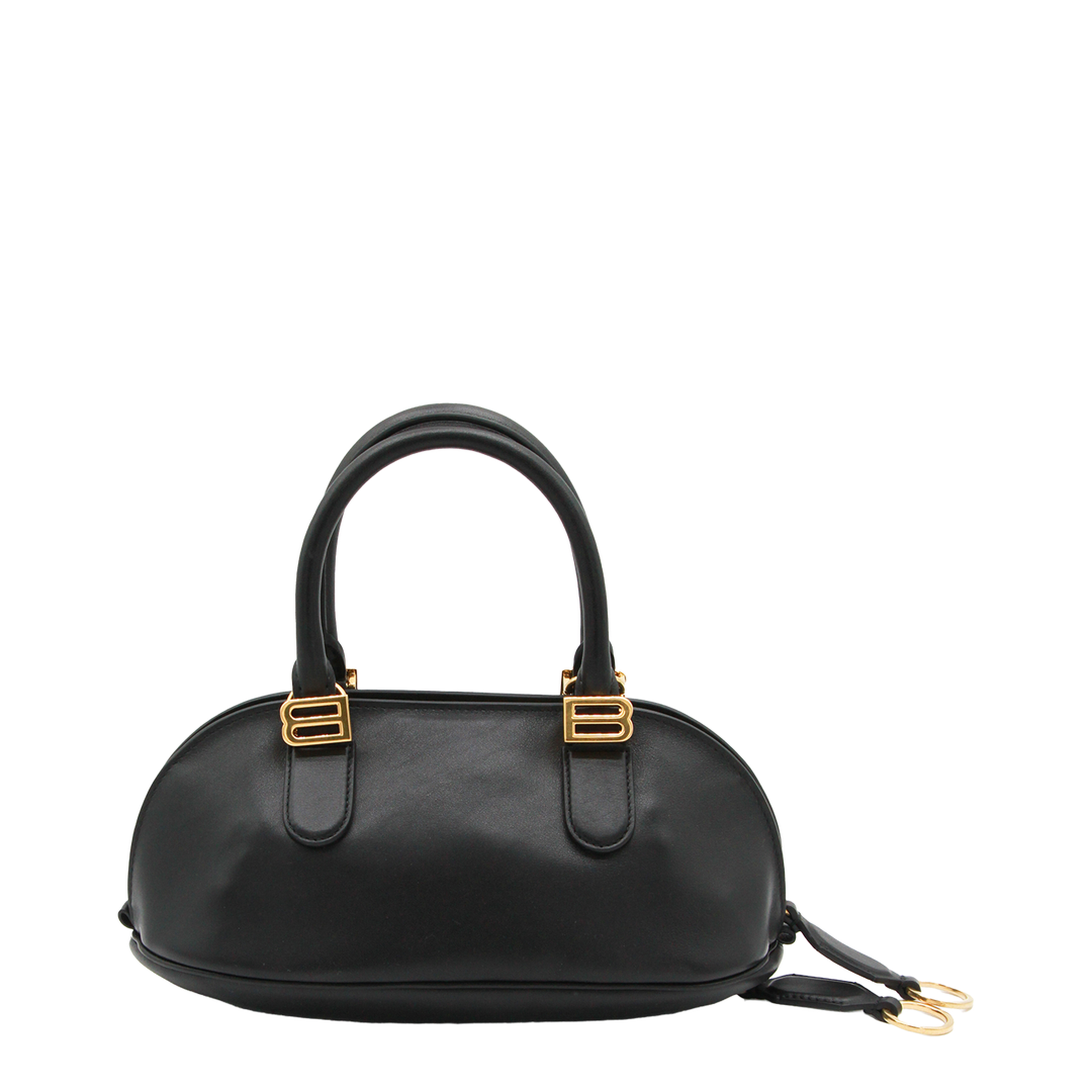 Bolero Mini Smooth Calfskin Bowling Bag - Noir
