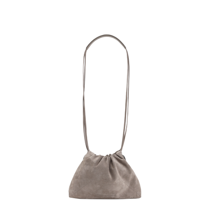 Duo Medium Suede Crossbody - Light Brown
