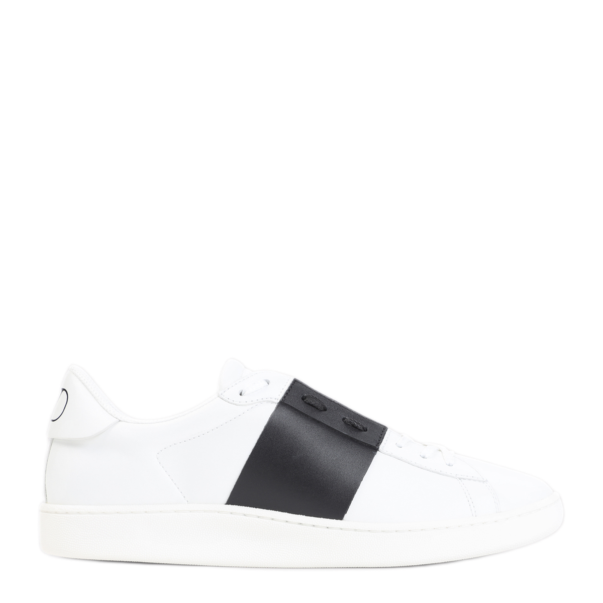 Open Royco Nappa Calfskin Sneakers In White/Black