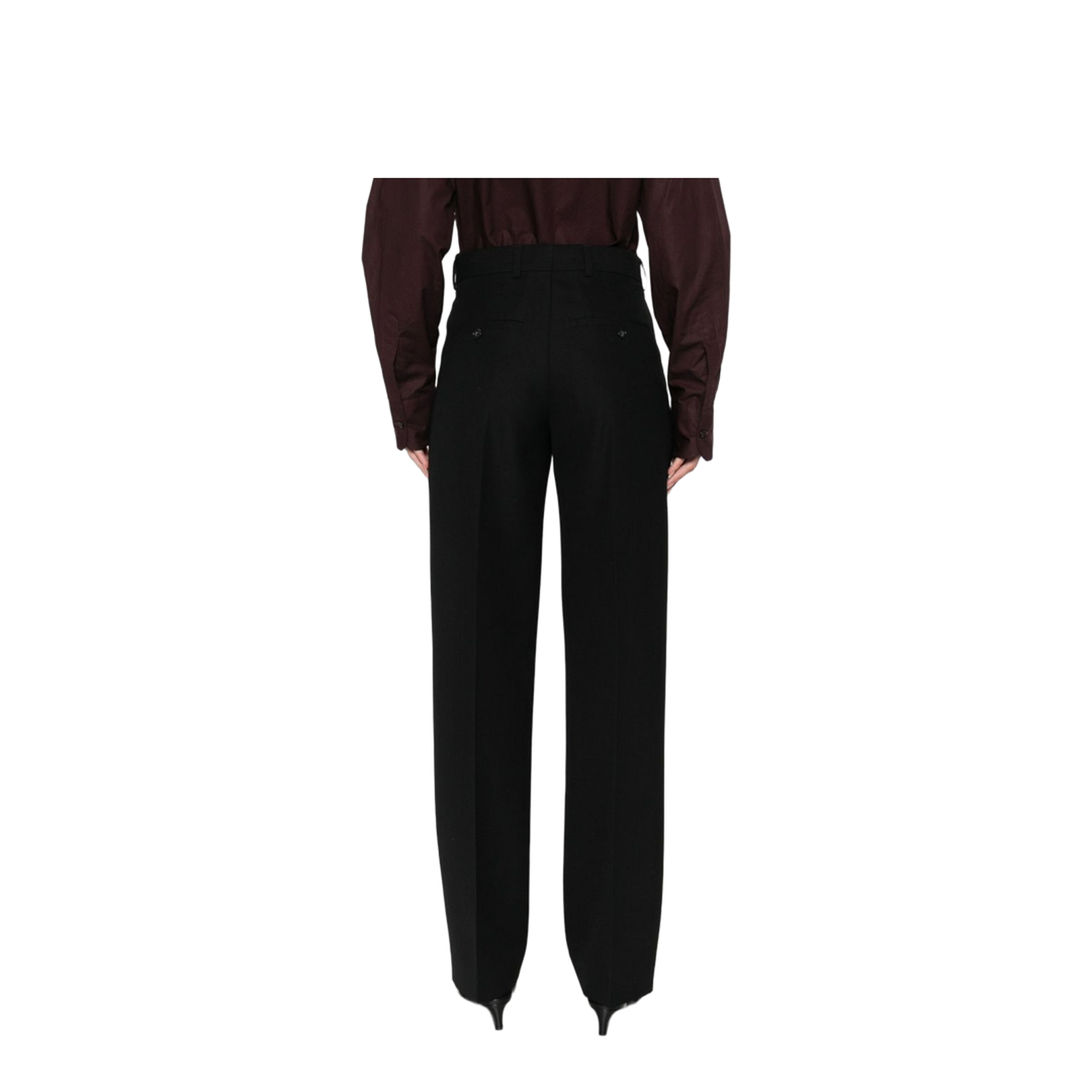 Wool Blend Suit Trousers