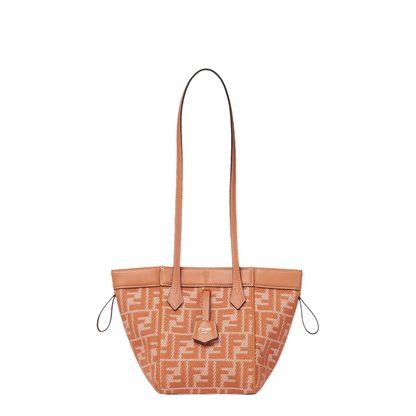 Origami Mini Denim Bucket Bags - Orange