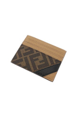 Card Holder Brown Fabric Card Holder