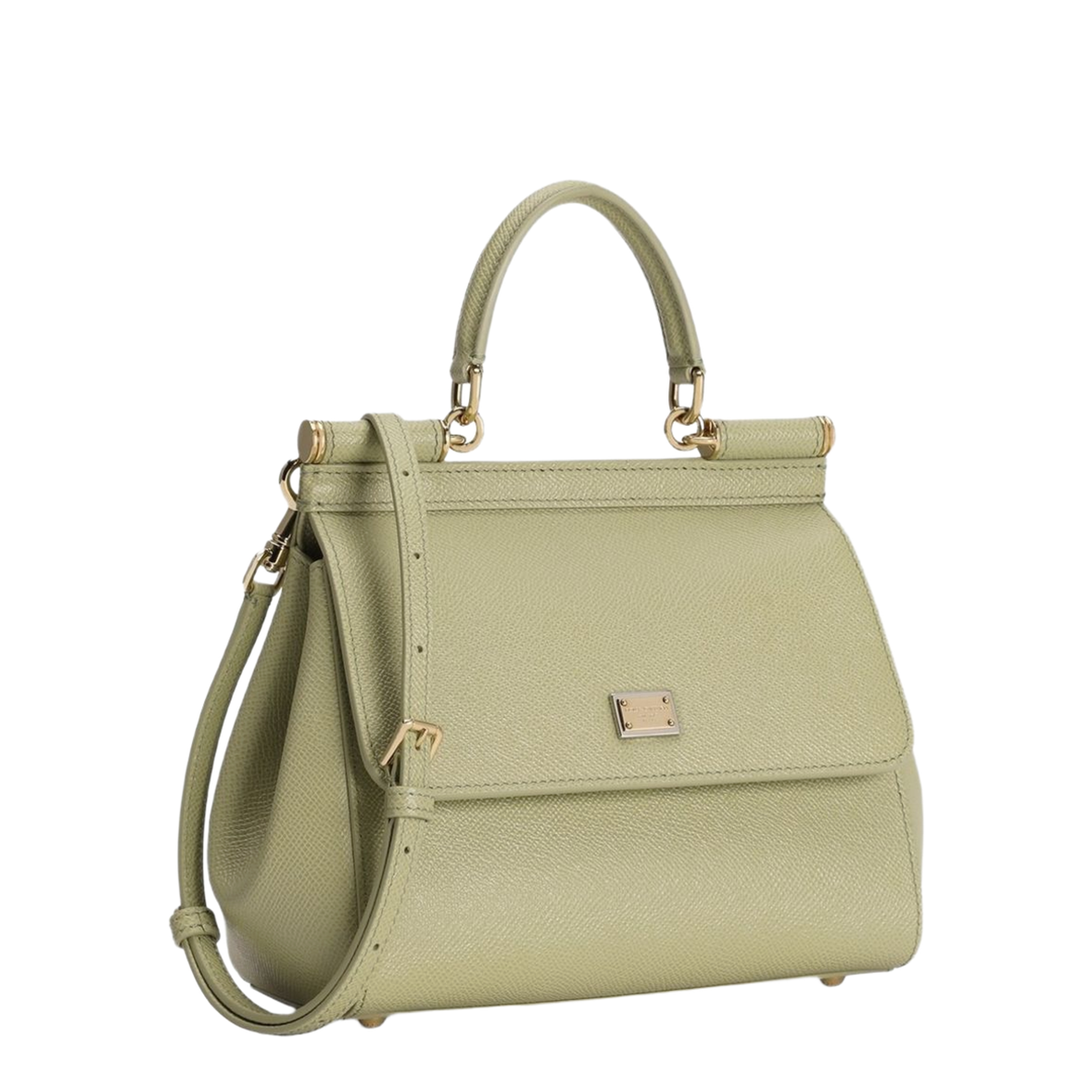 Sicily Medium Calfskin Handbag - Verde