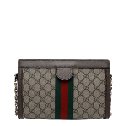 Ophidia Medium Shoulder Bag - Beige/Brown