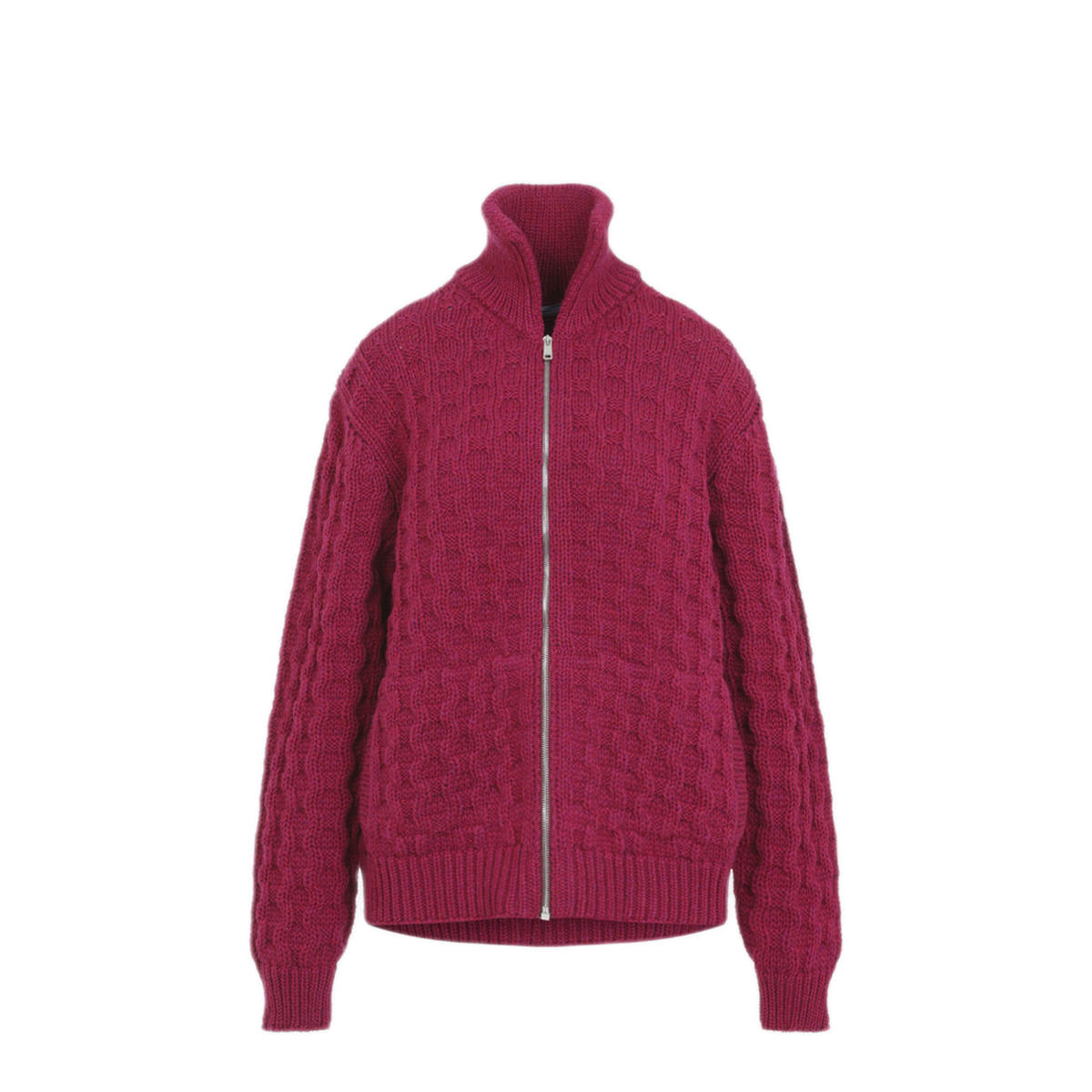MAYFEYR - Prada - Cardigan In Deep Raspberry - P25O59SOOO6835F0590