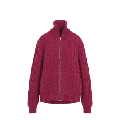 MAYFEYR - Prada - Cardigan In Deep Raspberry - P25O59SOOO6835F0590