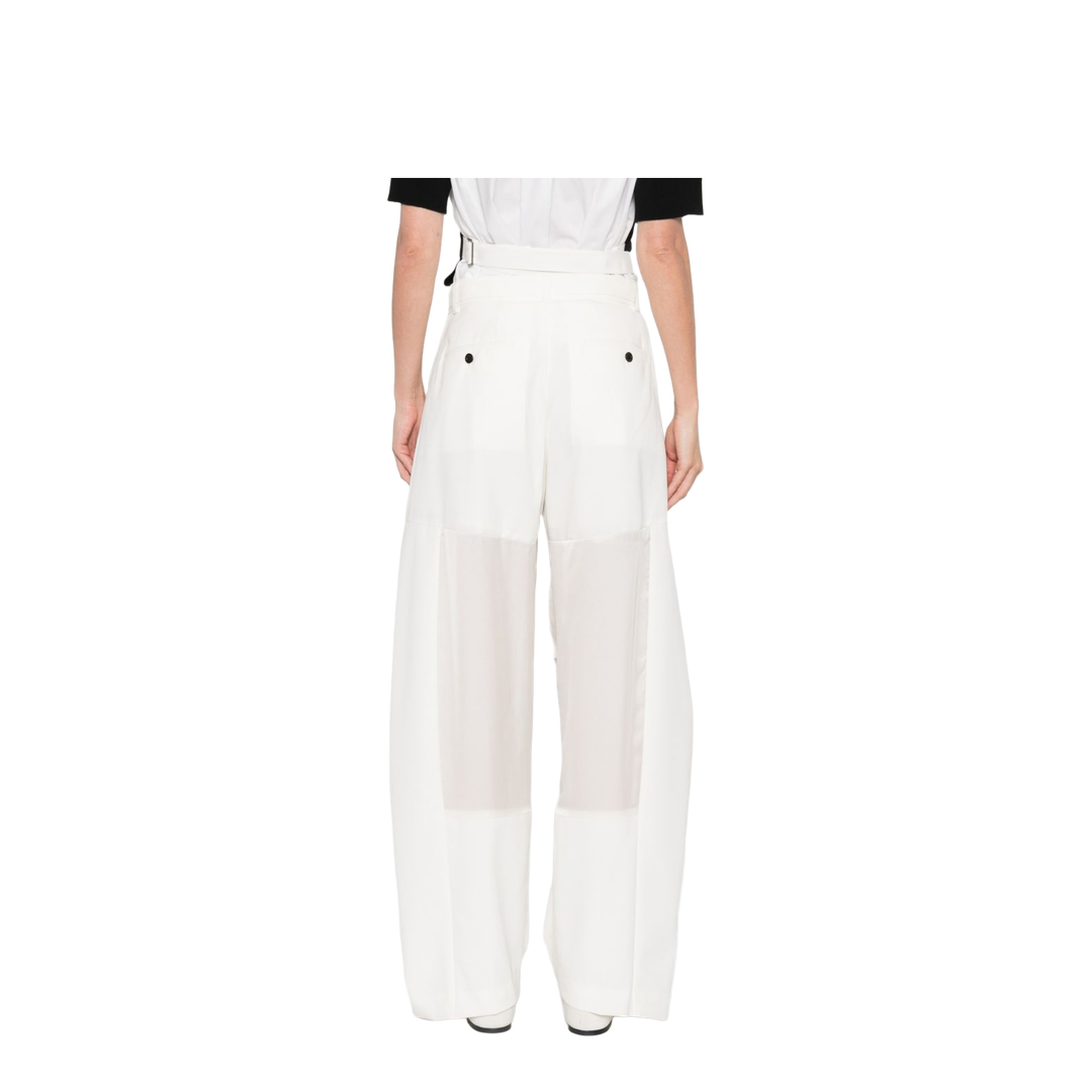 MAYFEYR - Sacai - Trousers White - 26-08431151