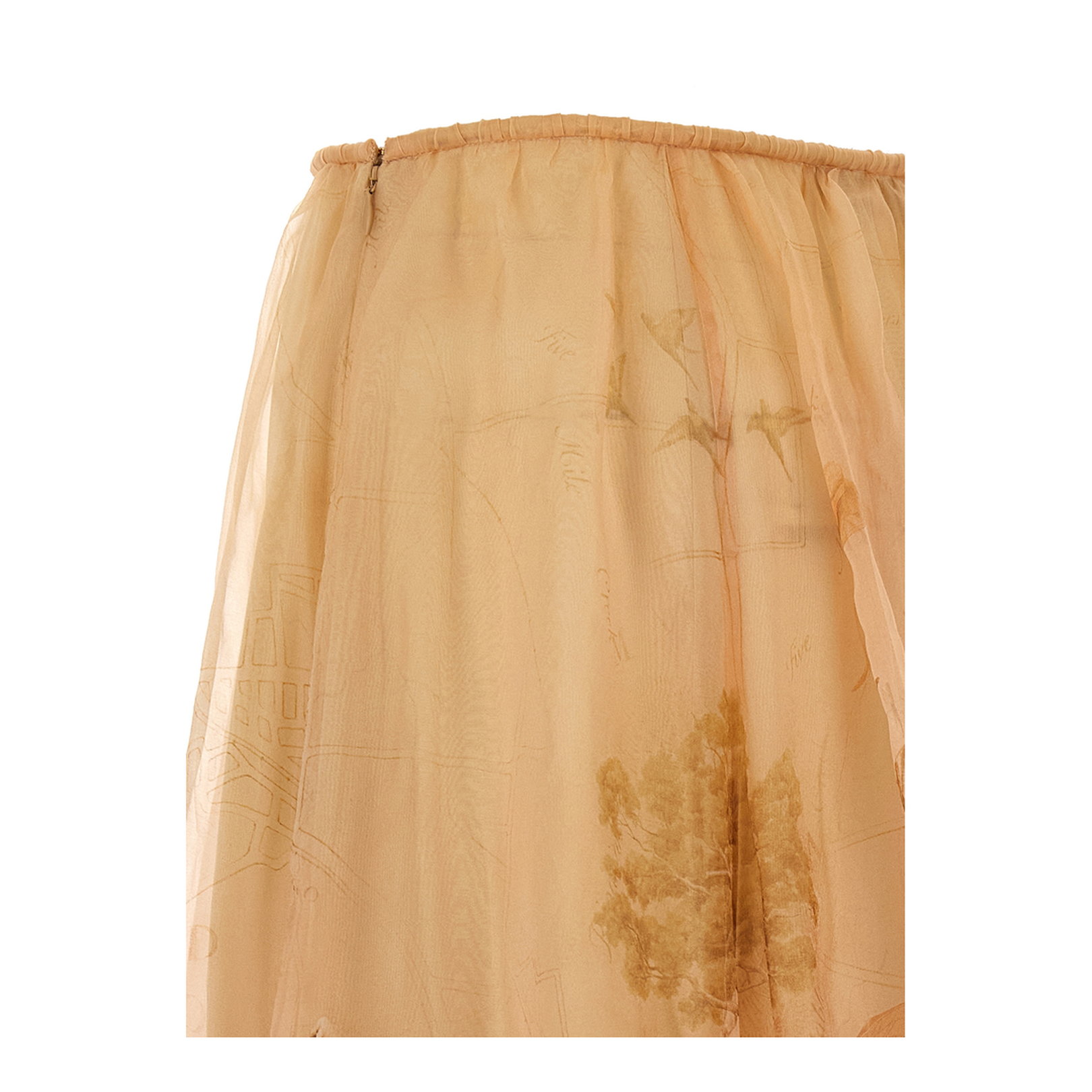 Hypnotic Organza Maxi Skirt