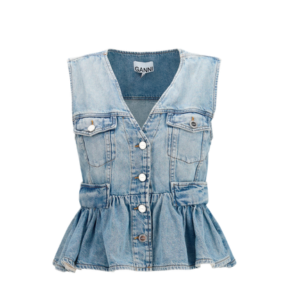 MAYFEYR - Ganni - Lightweight Denim Vest - A1040321