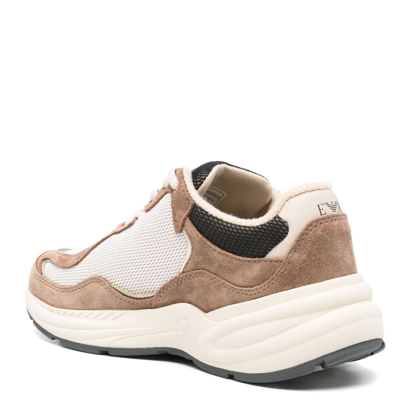 Mesh Sneakers with Suede Details