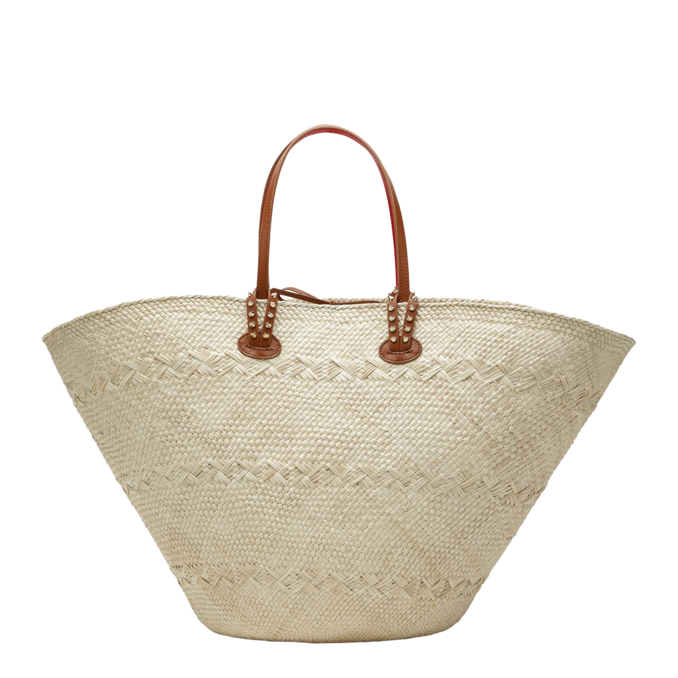 MAYFEYR - Christian Louboutin - Raffia And Calf Leather Tote Bag Cabata Large - 1255261NF6370