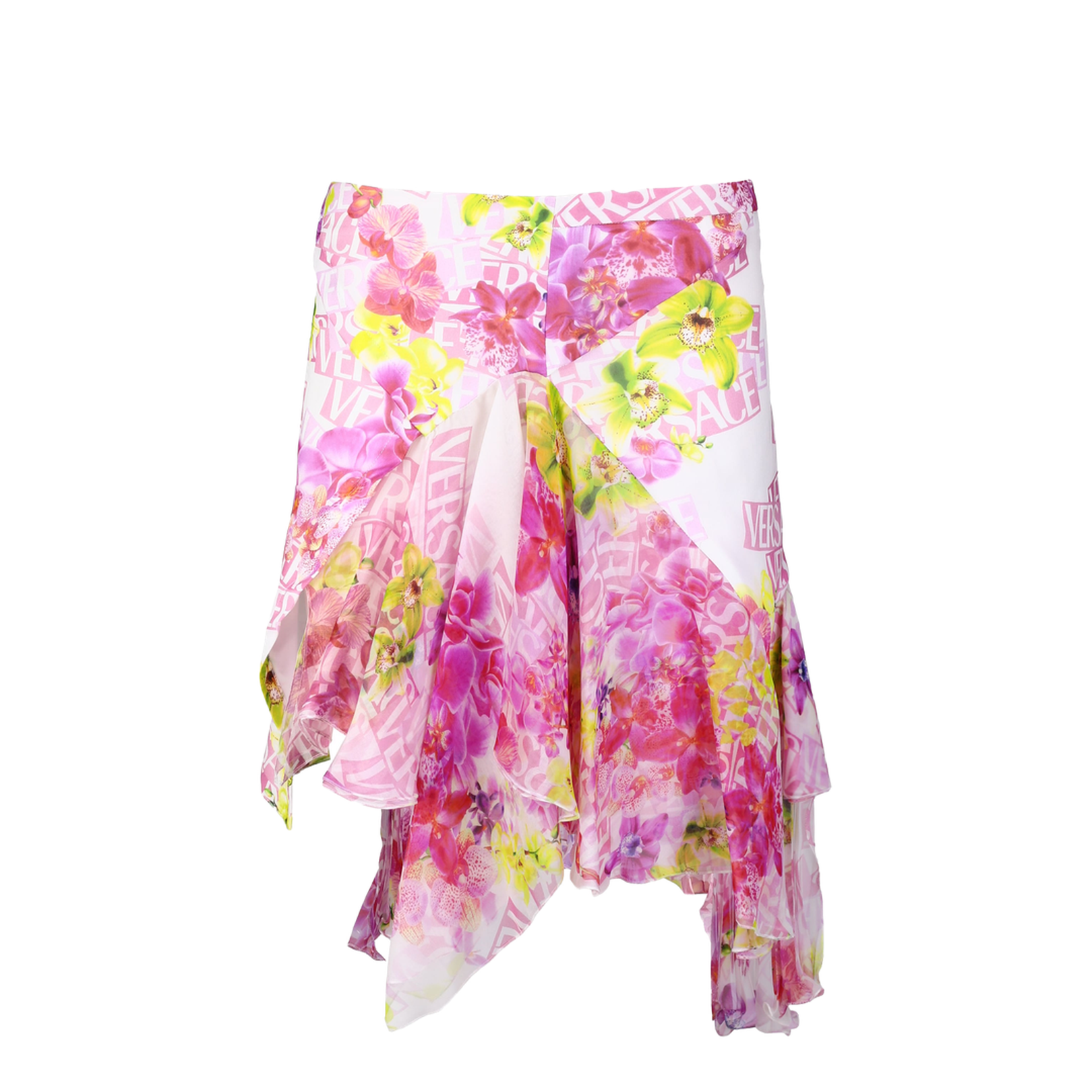 Mini Skirt Pink Size 6 Silk