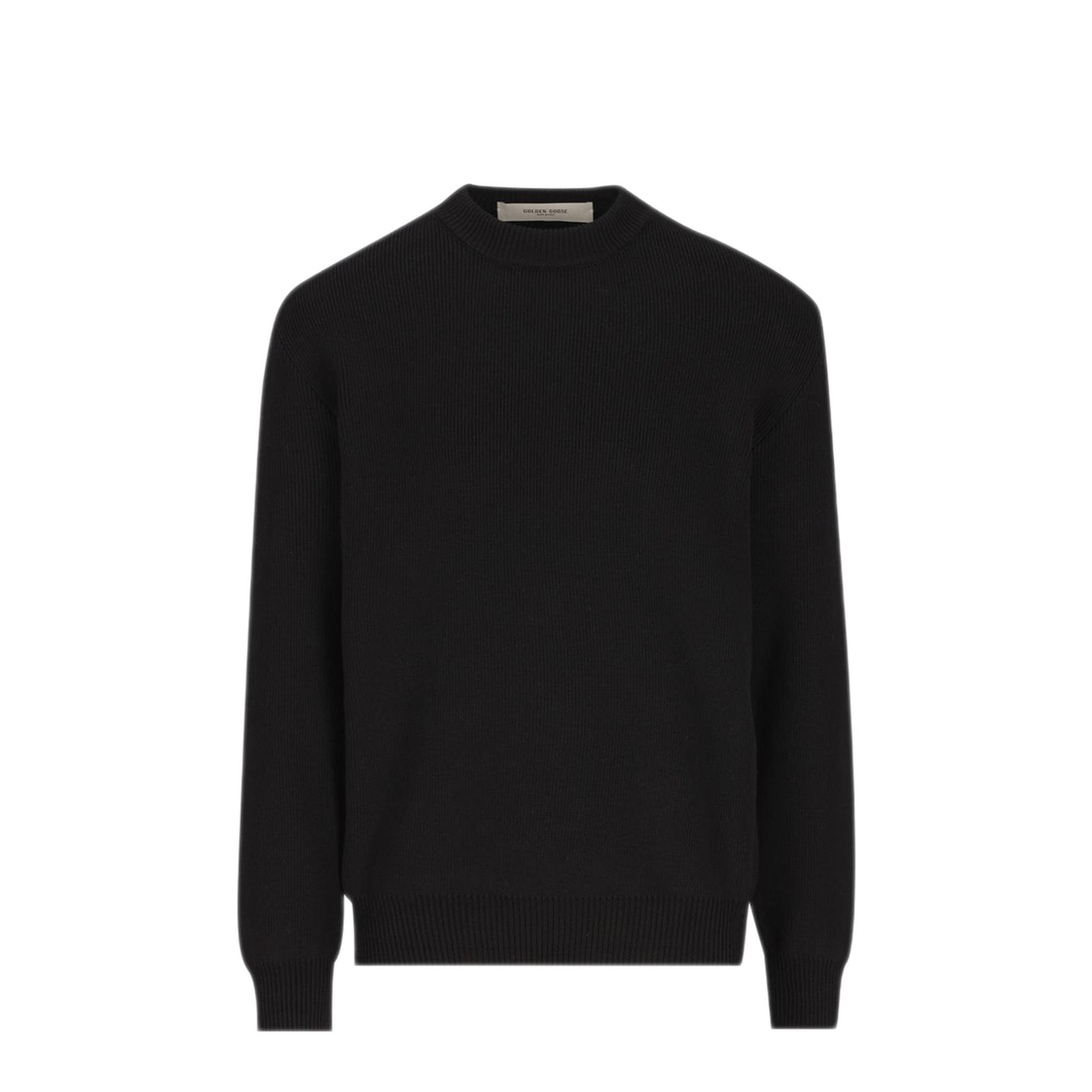 MAYFEYR - Golden Goose - Black Ribbed Knit Sweater - GMP00841P00197290100