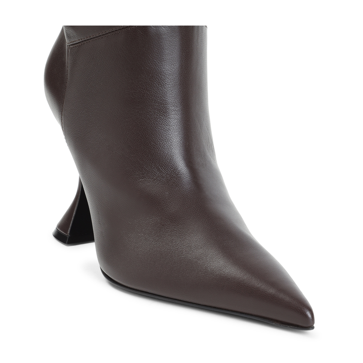 MAYFEYR - Amina Muaddi - Olivia Thigh High 95 Nappa Boots - 18S366779OLICOFFEE