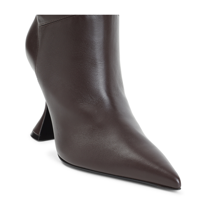 MAYFEYR - Amina Muaddi - Olivia Thigh High 95 Nappa Boots - 18S366779OLICOFFEE