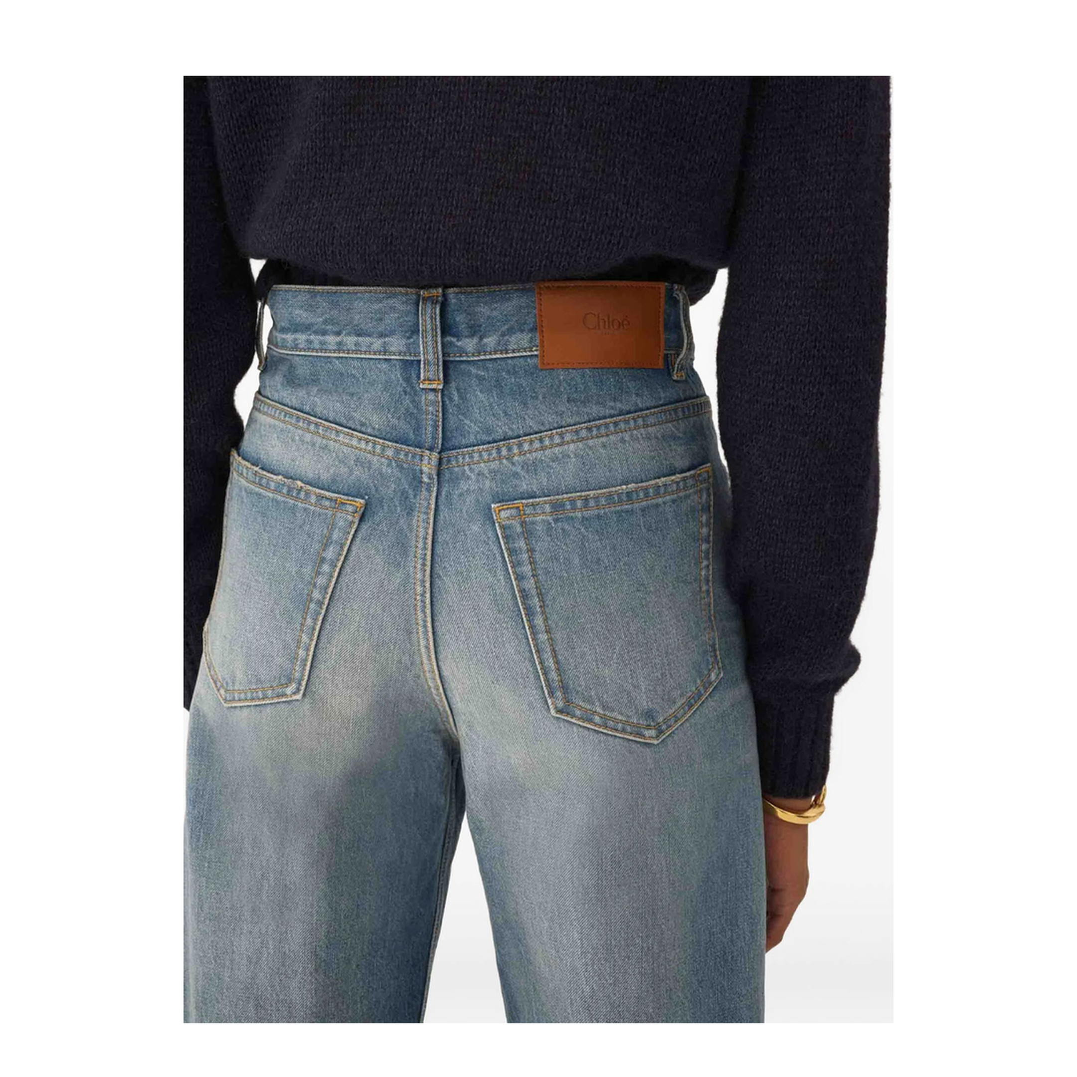MAYFEYR - Chloè - High-Rise Cropped Denim Jeans - CH26SDP43252