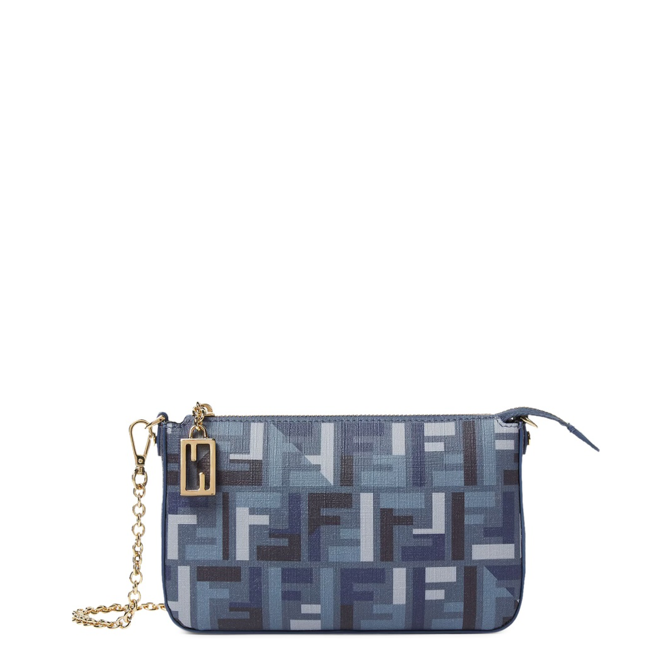 Baguette Canvas Clutch - Navy Blue