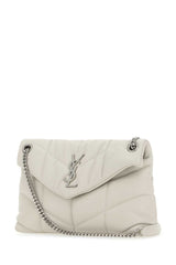 Puffer Small Shoulder Bag, Silver Hardware