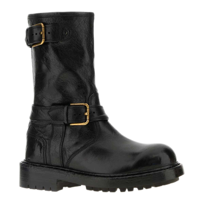 MAYFEYR - Dolce & Gabbana - Black Leather Bernini Boots - A70032AW35280999