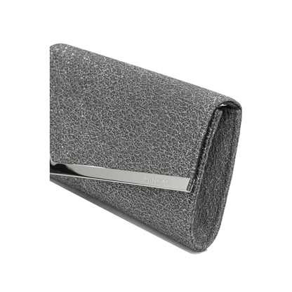 MAYFEYR - Jimmy Choo - Emmie Clutch - EMMIEUBDANTRACITESILVER