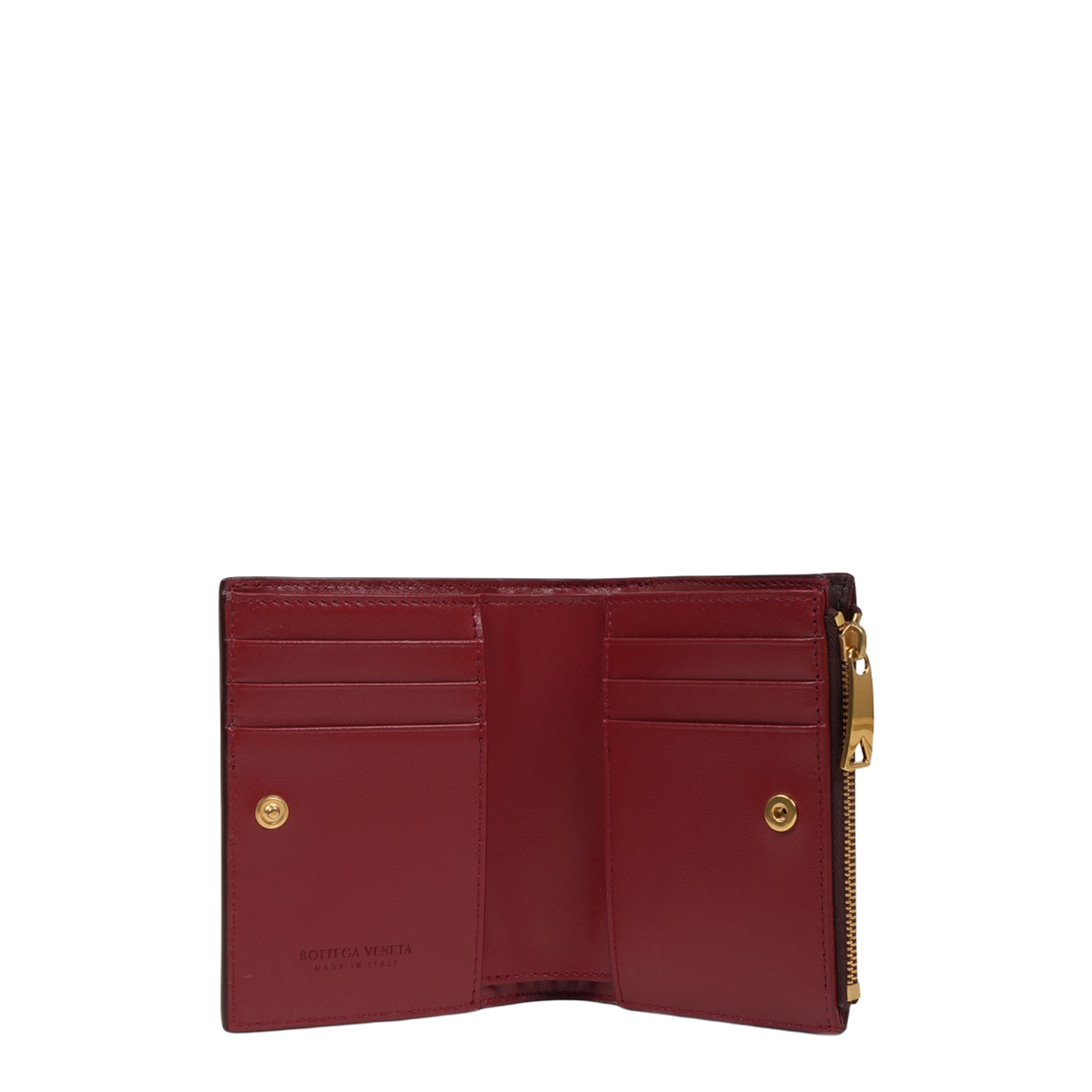Cassette Small Bi-Fold Wallet Burgundy