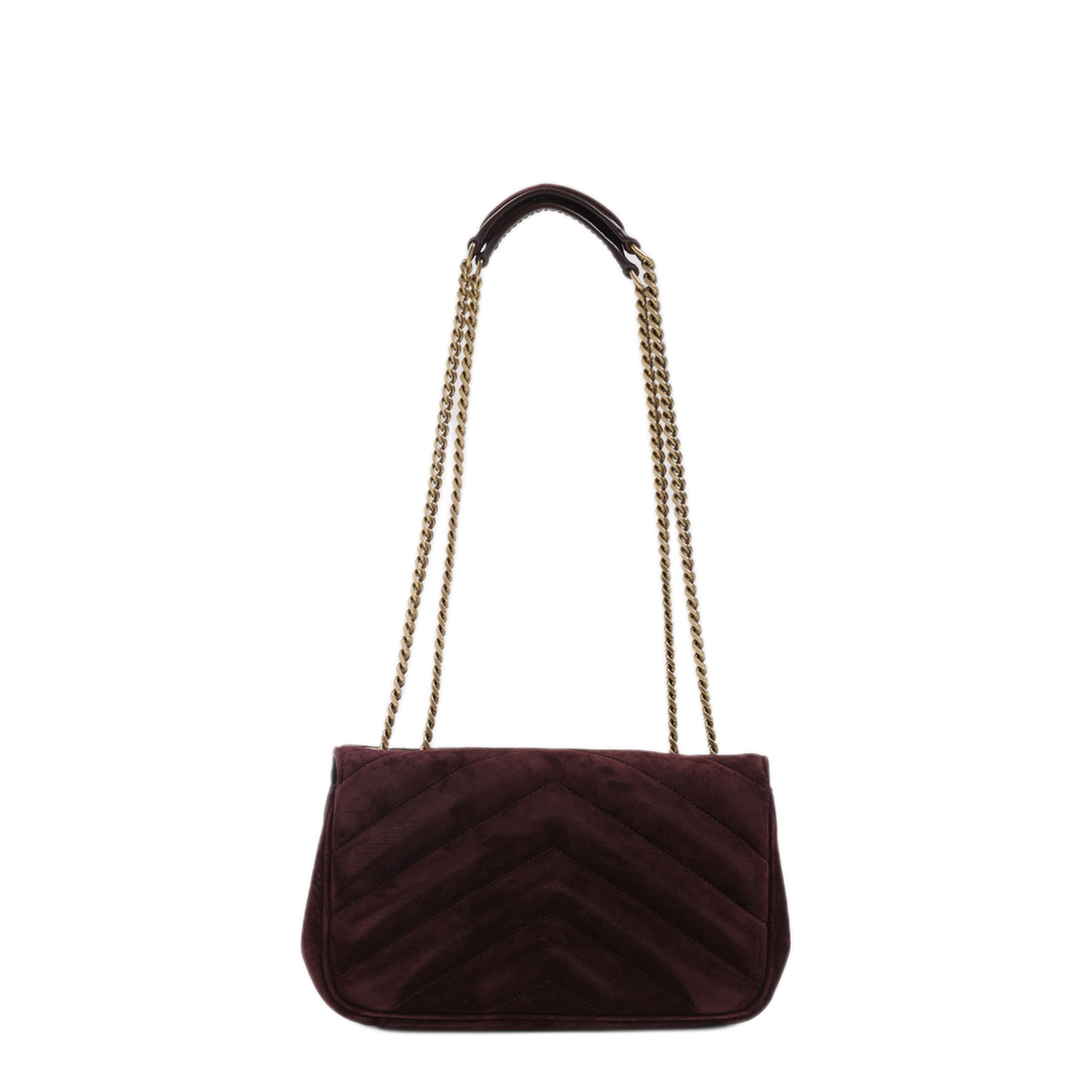 MAYFEYR - Saint Laurent - Lou Lou Suede Shoulder Bag - 801437AAEY6