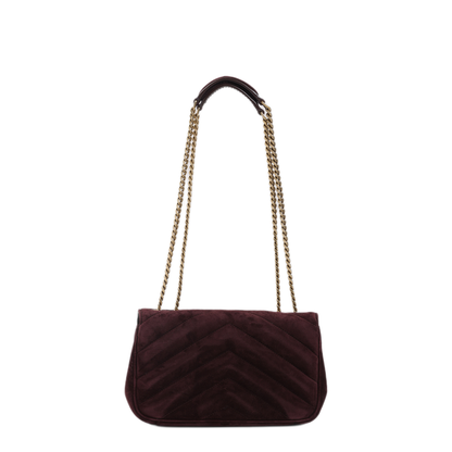 MAYFEYR - Saint Laurent - Lou Lou Suede Shoulder Bag - 801437AAEY6