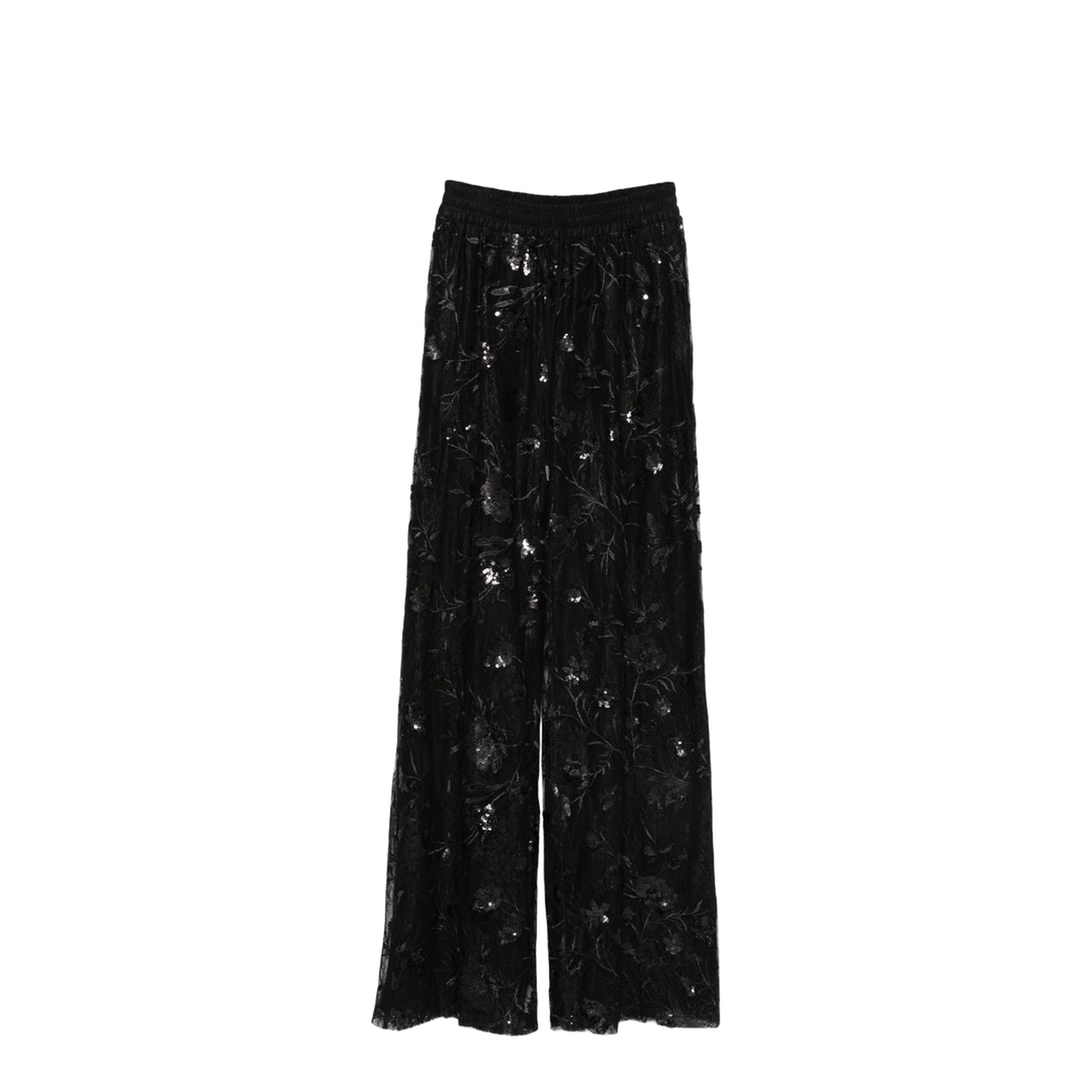 Sequined Tulle Midi Skirt